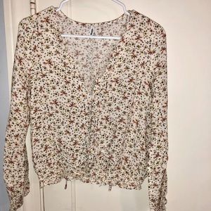 Floral print long sleeve